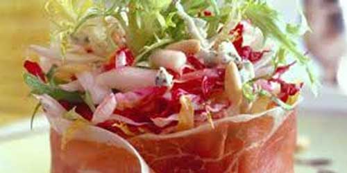 Salade d’endives, granny smith et jambon cru