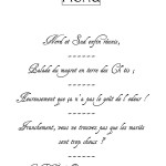 nord et sud menu