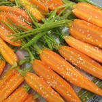 carottes fanes à la fleur de sel