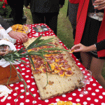 Planche de jambon sur pain tomate