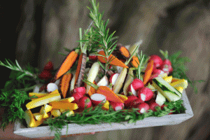 Dips de légumes frais