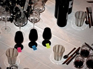 Table dégustation de vins