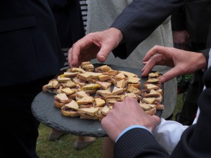 Toast au foie gras et chutney