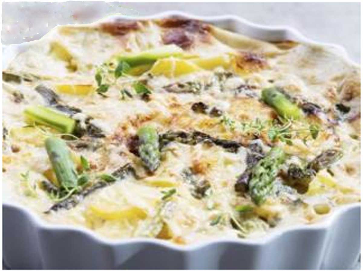 Flan aux asperges vertes et pommes de terre nouvelles JeanLuc Bernat